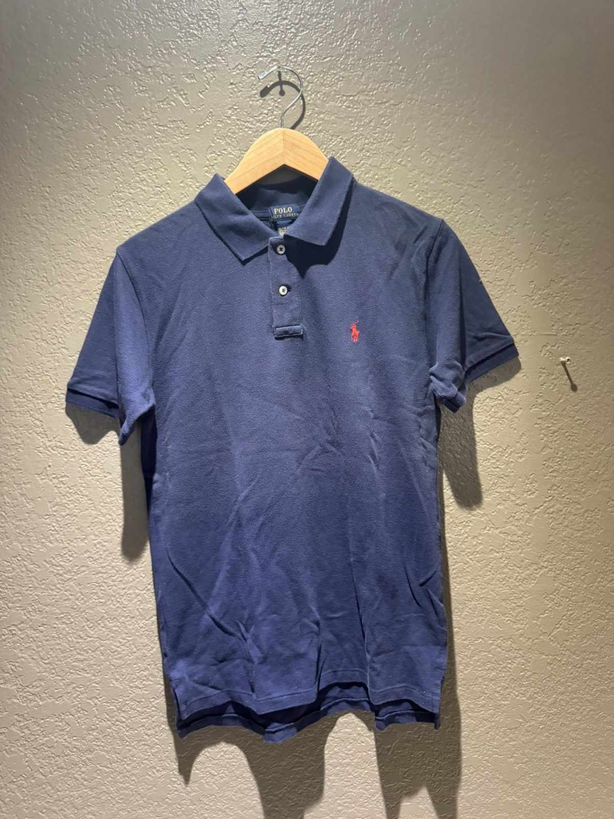 Polo Ralph Lauren Vintage Polo Ralph Lauren Navy/Red Short Sleeve Shirt Size US S / EU 44-46 / 1 - 1 Thumbnail