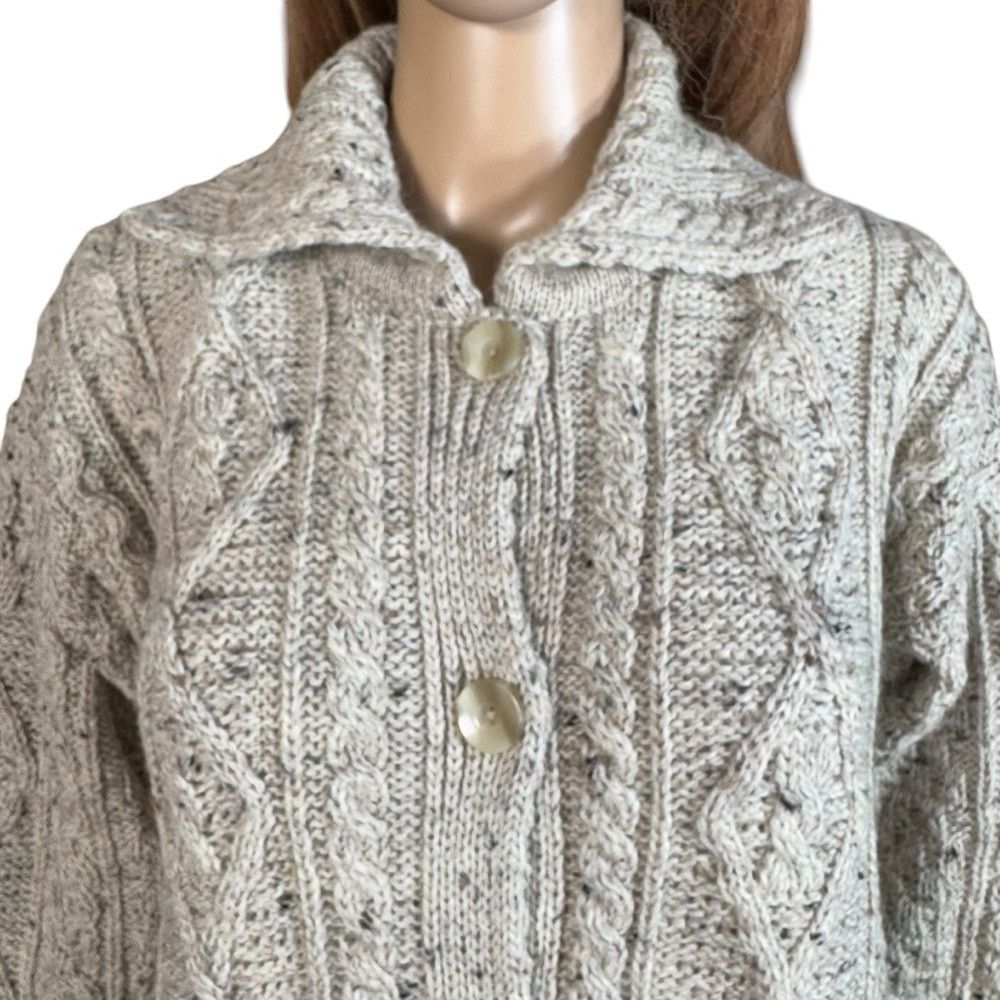 Other New Kilronan Knitwear Cable Knit Wool Cardigan Made In Irel Size S / US 4 / IT 40 - 2 Thumbnail