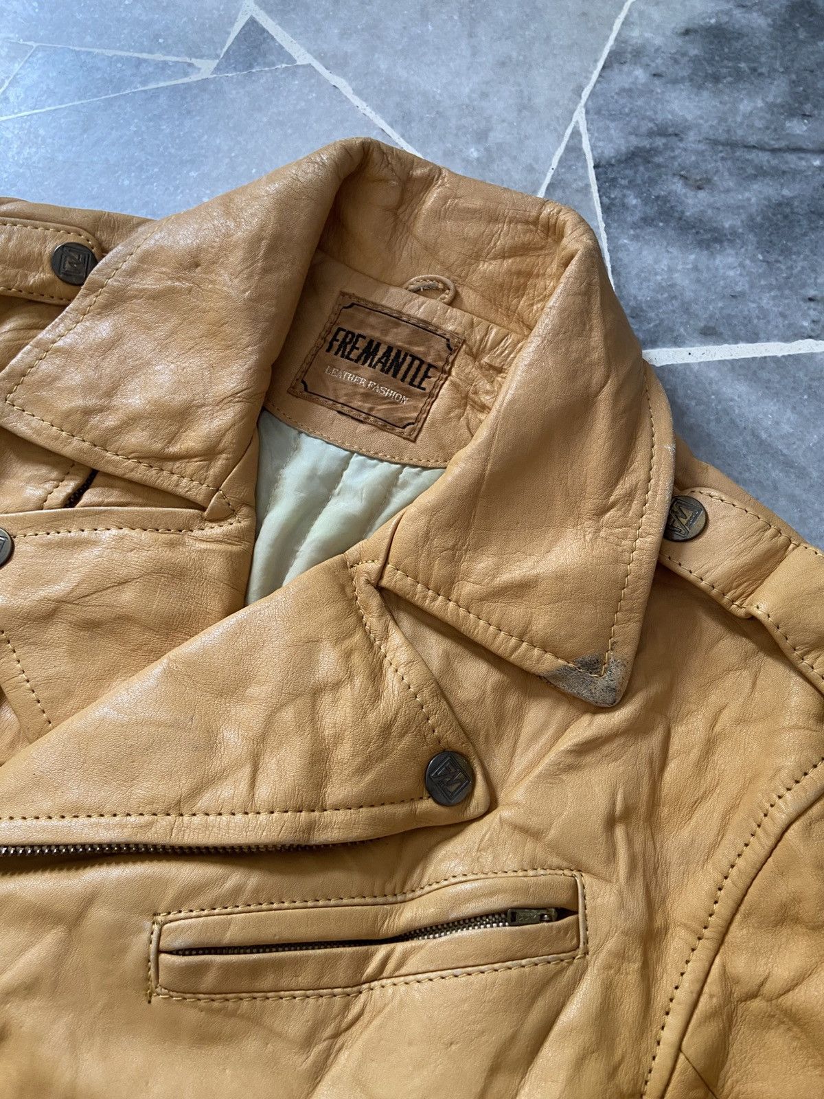 Japanese Brand Fremantle Leather Bike Jacket Size US M / EU 48-50 / 2 - 6 Thumbnail