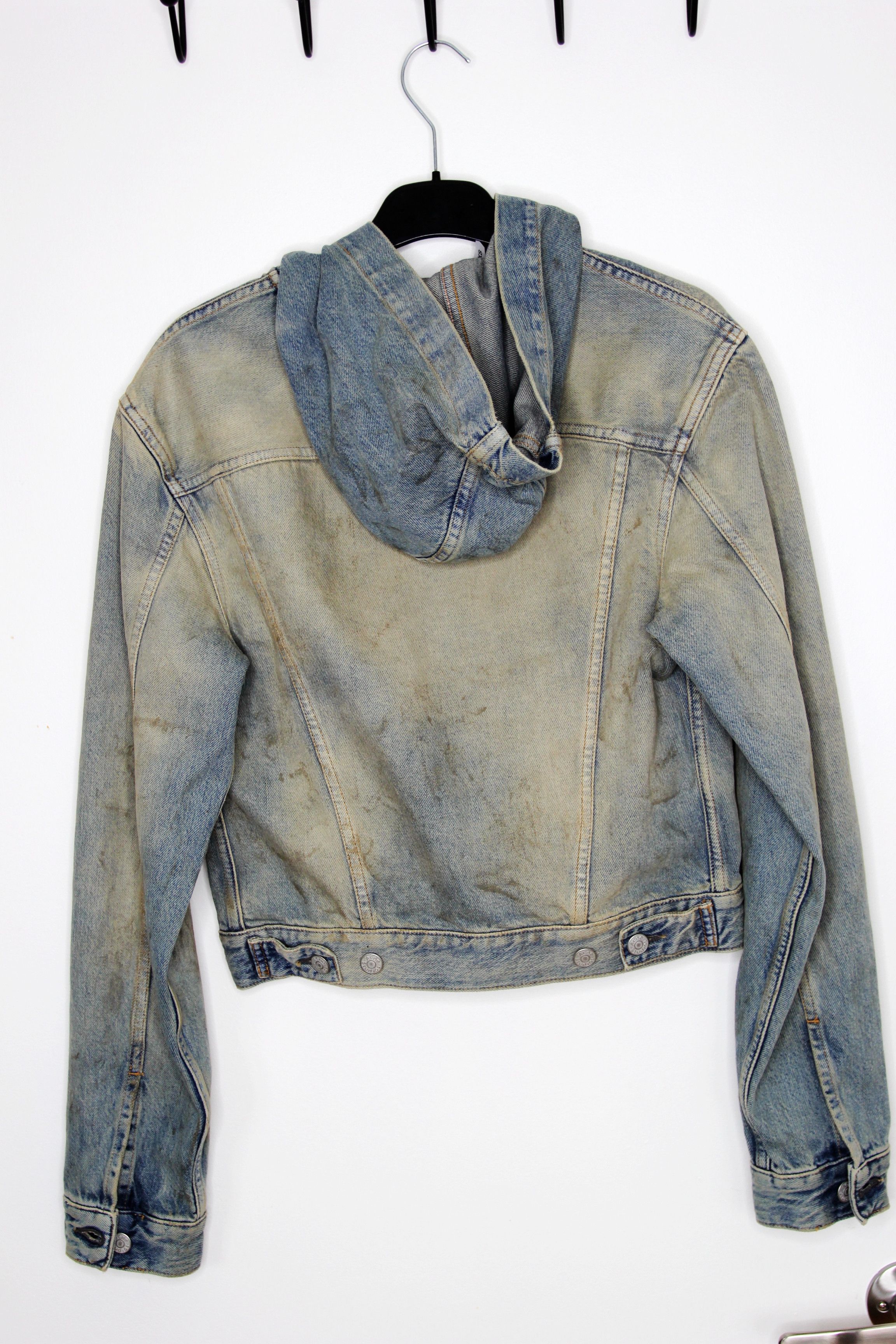 Acne Studios BNWT AW25 ACNE STUDIOS HOODED DENIM JACKET XS Size US XS / EU 42 / 0 - 3 Thumbnail