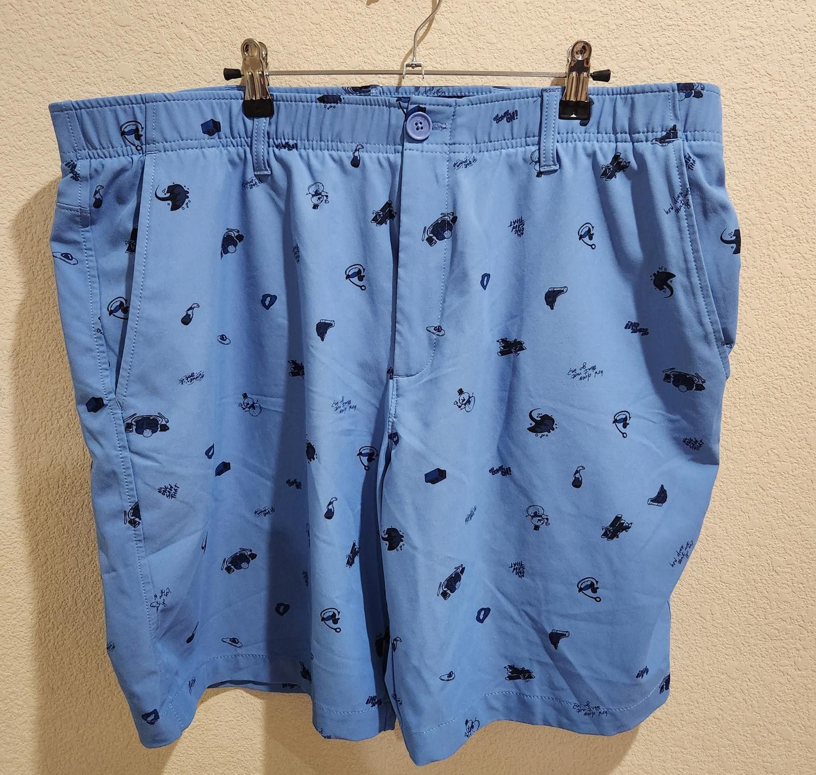 Under Armour Under Armour UA Drive Printed Golf Shorts Men's 42 Blue Size US 42 / EU 58 - 3 Thumbnail