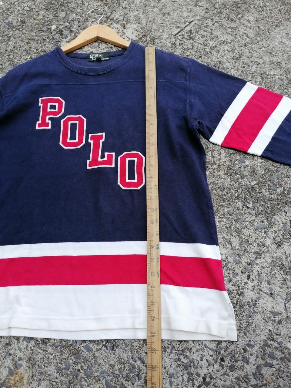 Polo Ralph Lauren Polo Ralph Lauren Embroidered Stripes Tee Size US L / EU 52-54 / 3 - 7 Thumbnail