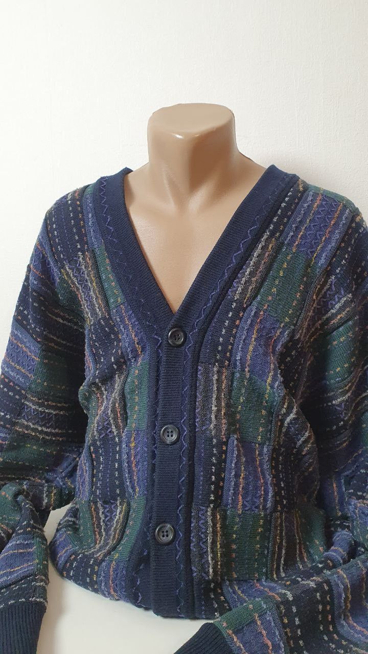 Carlo Colucci Vintage Sweater Carlo Colucci Cosby Retro 90s Pullover Size US XXL / EU 58 / 5 - 4 Thumbnail