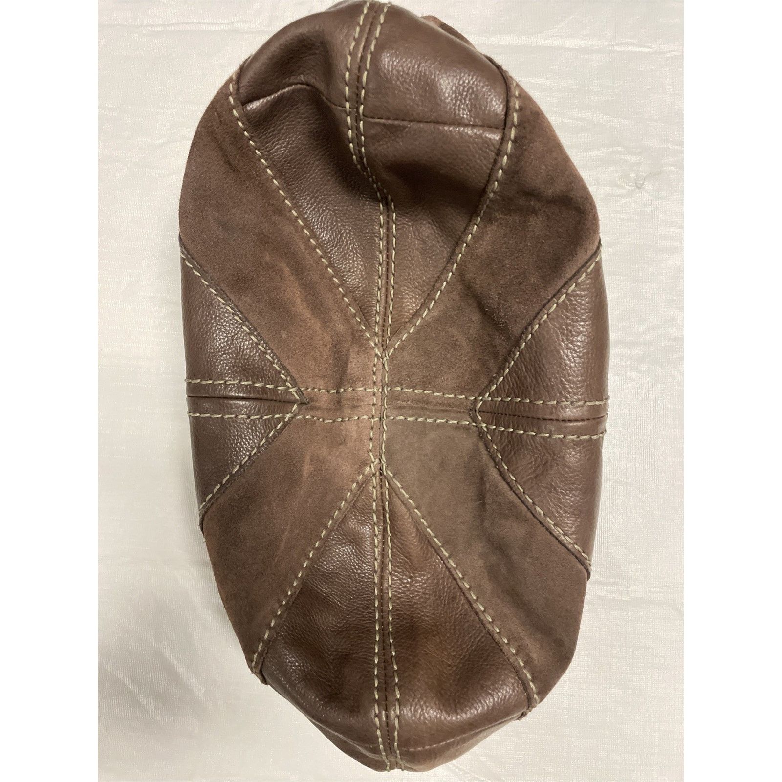 Fossil Fossil Vintage Brown Patchwork Leather Suede Shoulder Bag Size ONE SIZE - 3 Thumbnail