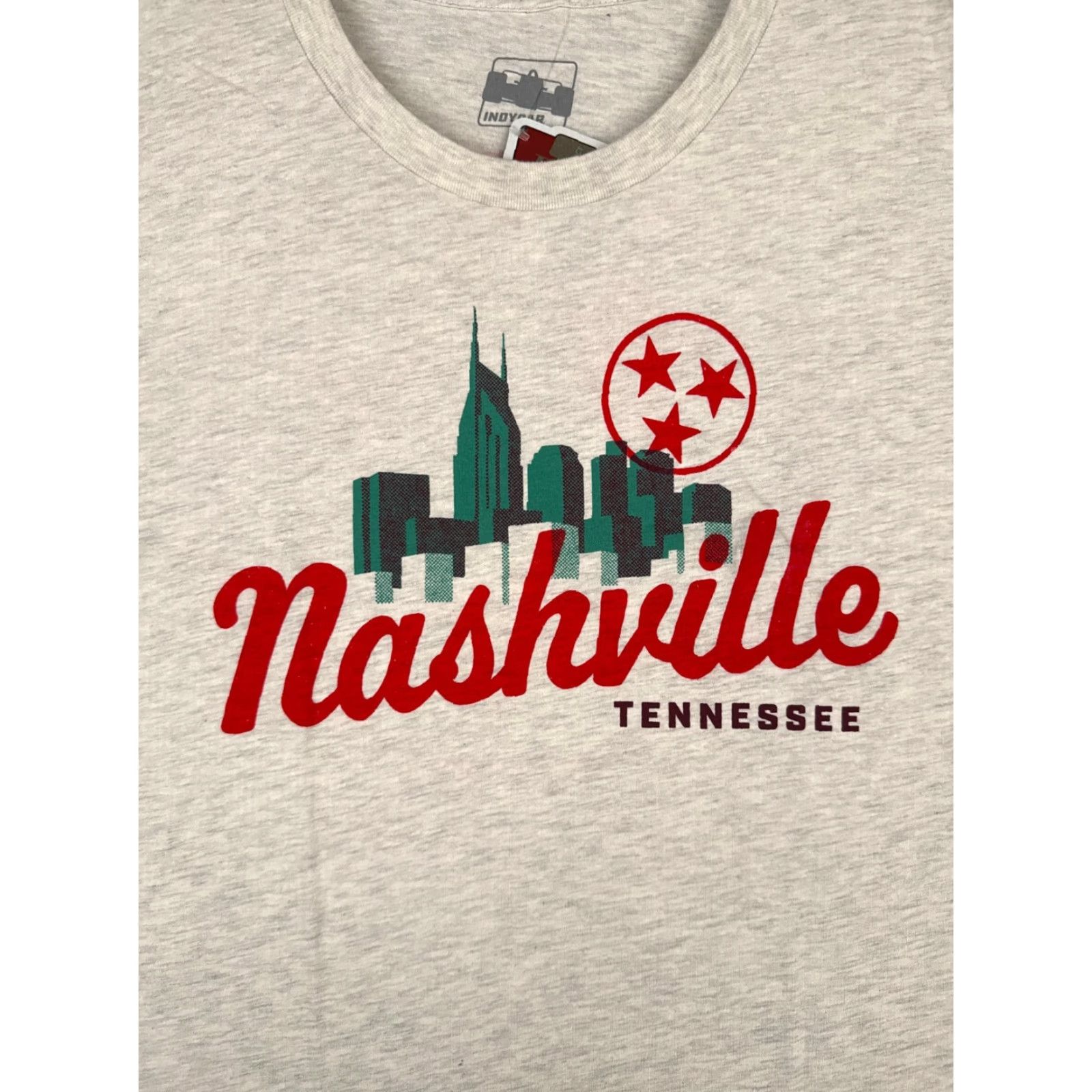 Vintage Legends Global Merchandise Nashville Grand Prix Shirt Adult 2XL Beige Short Sleeve Crew Neck Indycar Indy Size US XXL / EU 58 / 5 - 6 Thumbnail