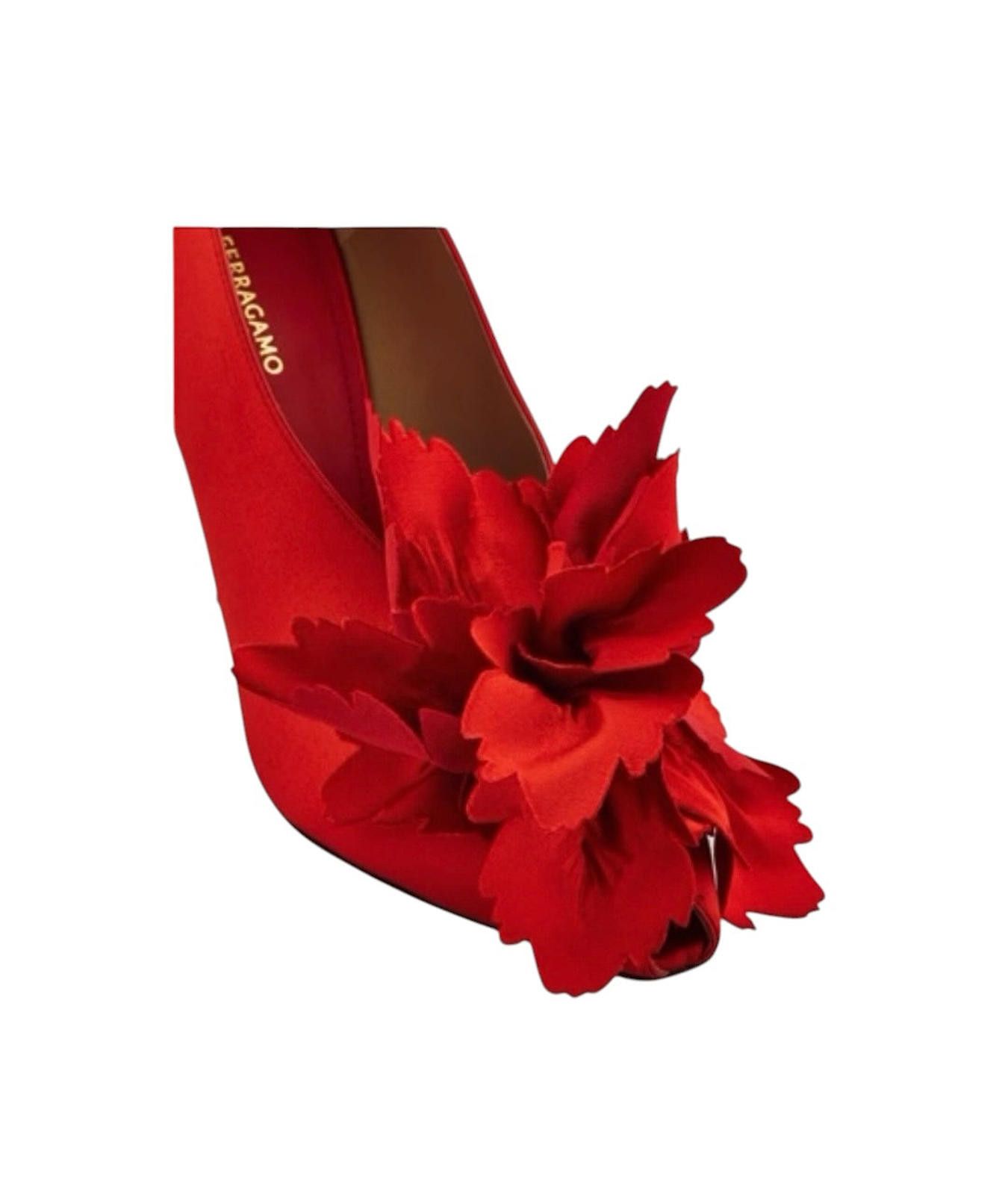 Salvatore Ferragamo Ferragamo Flower Embellished Pump Size US 7.5 / IT 37.5 - 4 Thumbnail