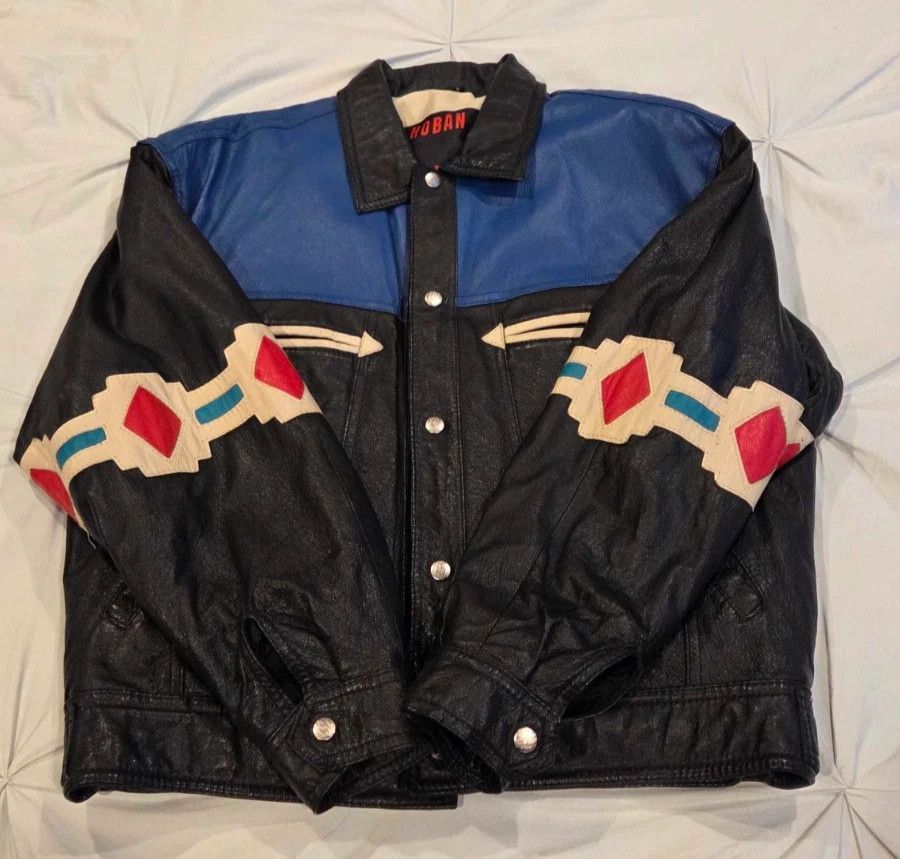 Michael Hoban Michael Hoban “WHERE M I” Southwest-Inspired Leather Jacket Size US M / EU 48-50 / 2 - 2 Thumbnail