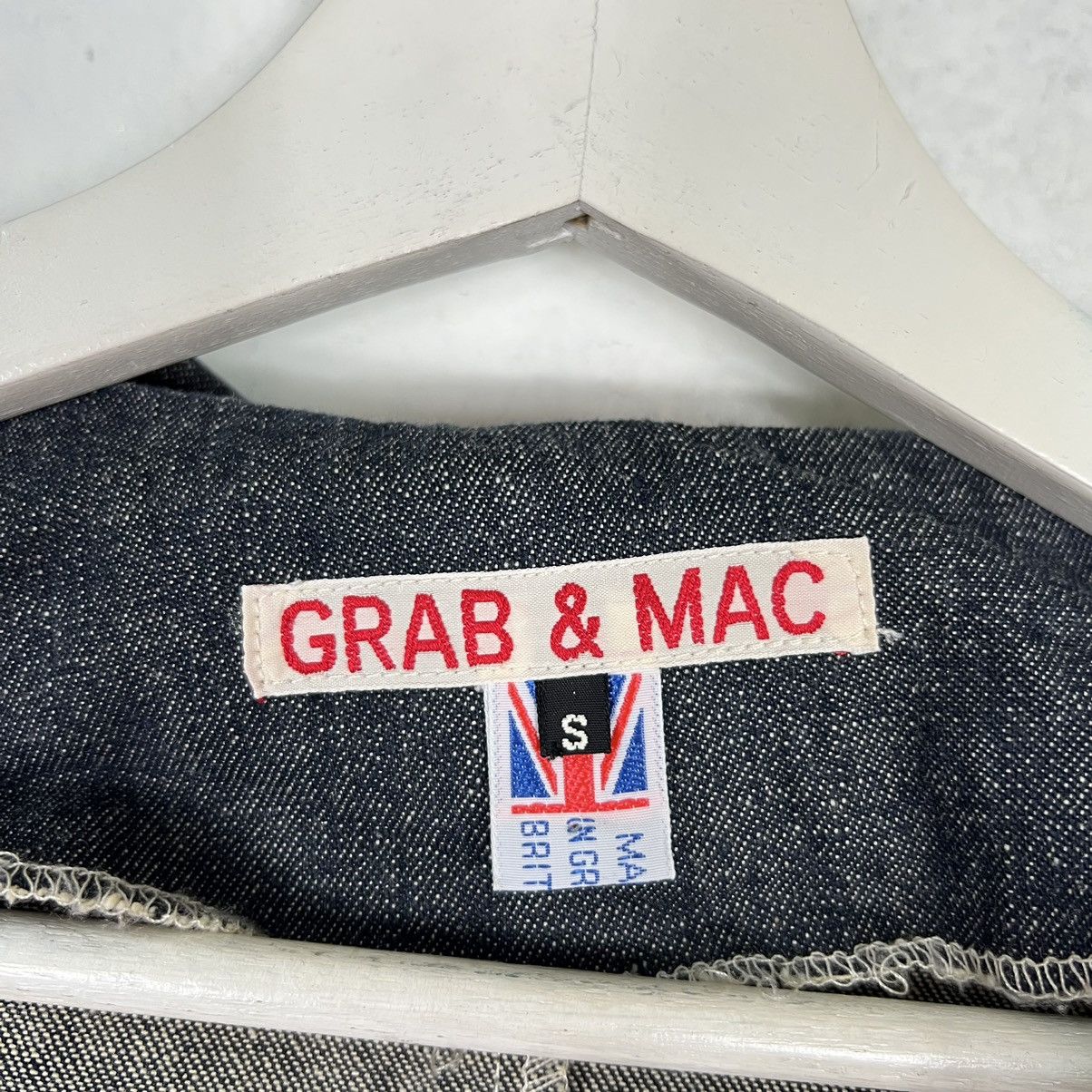 Designer 🔥GRAB & MAC HOODIE SURVIVAL DENIM JACKET MADE IN GREAT BRIT Size US S / EU 44-46 / 1 - 13 Thumbnail