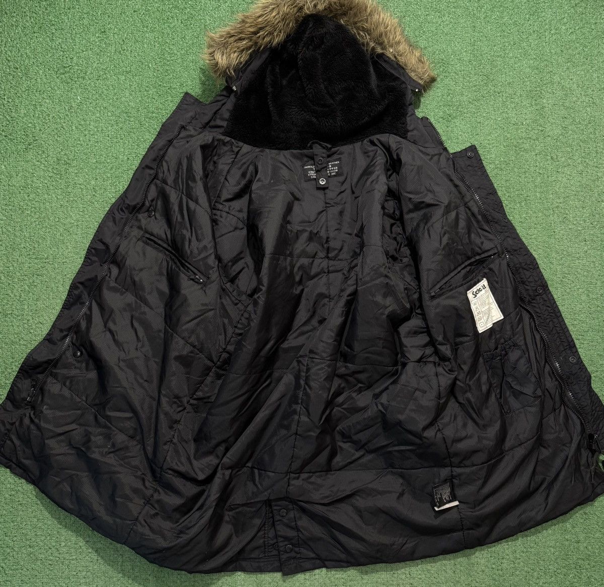 Schott Schott NyC Flight Parka Jacket Black N3B Size US M / EU 48-50 / 2 - 3 Thumbnail