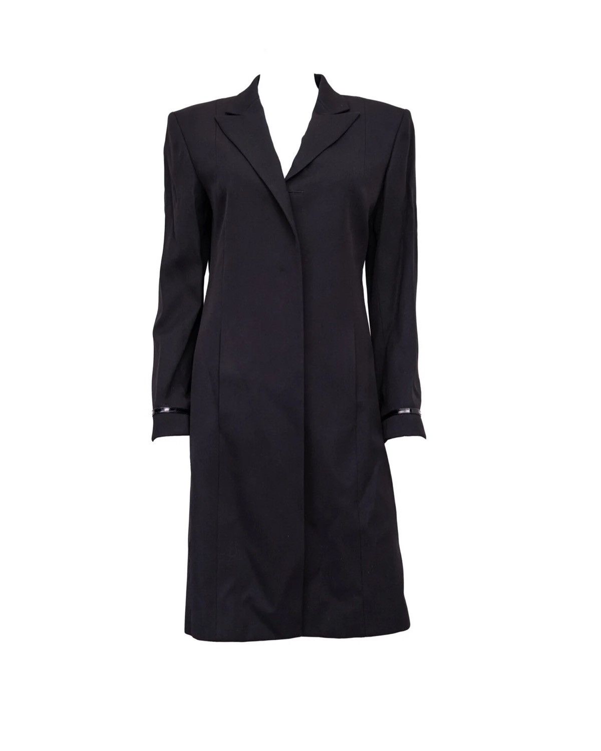Gucci Gucci by Tom Ford Runway 'G' Buckle Black Red Lined Coat Size M / US 6-8 / IT 42-44 - 1 Thumbnail
