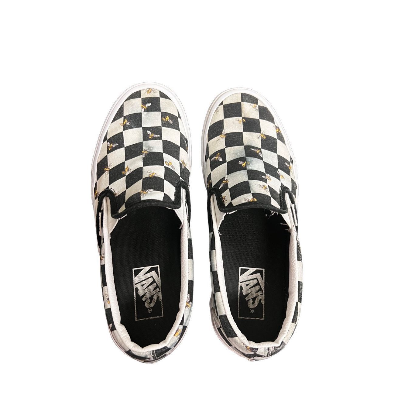 Vans Classic Slip-On Bee Check 'Black White' size Unisex