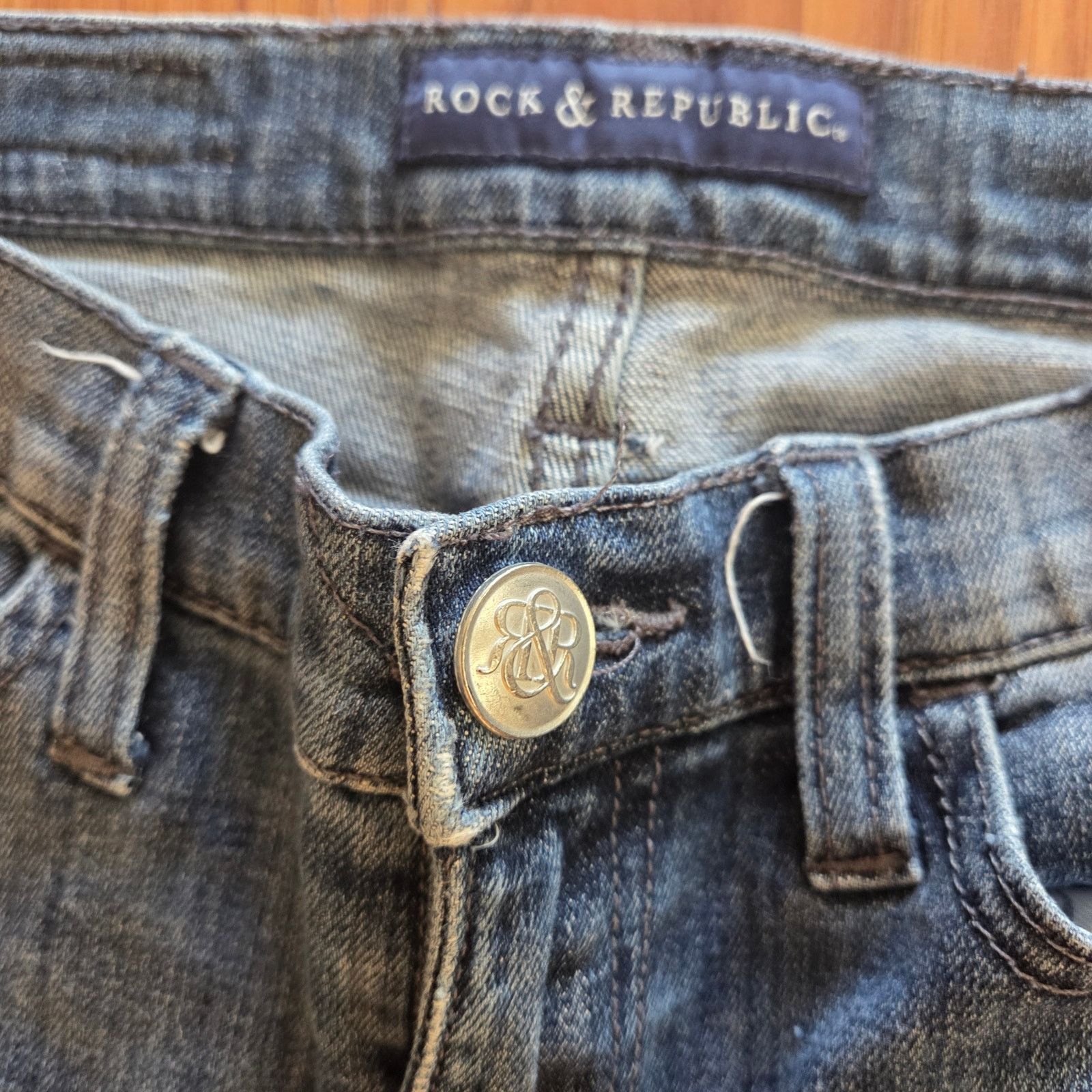 Rock & Republic Rock & Republic Distressed Blue Jeans - Women's Size 6 Size 28" / US 6 / IT 42 - 8 Thumbnail