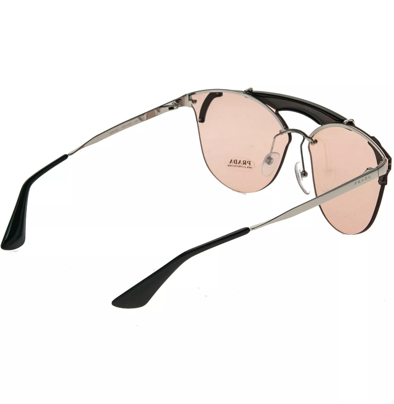 Prada PRADA ORNATE Runway Sunglasses 53U Silver Pink PR53US 53US Size ONE SIZE - 8 Thumbnail