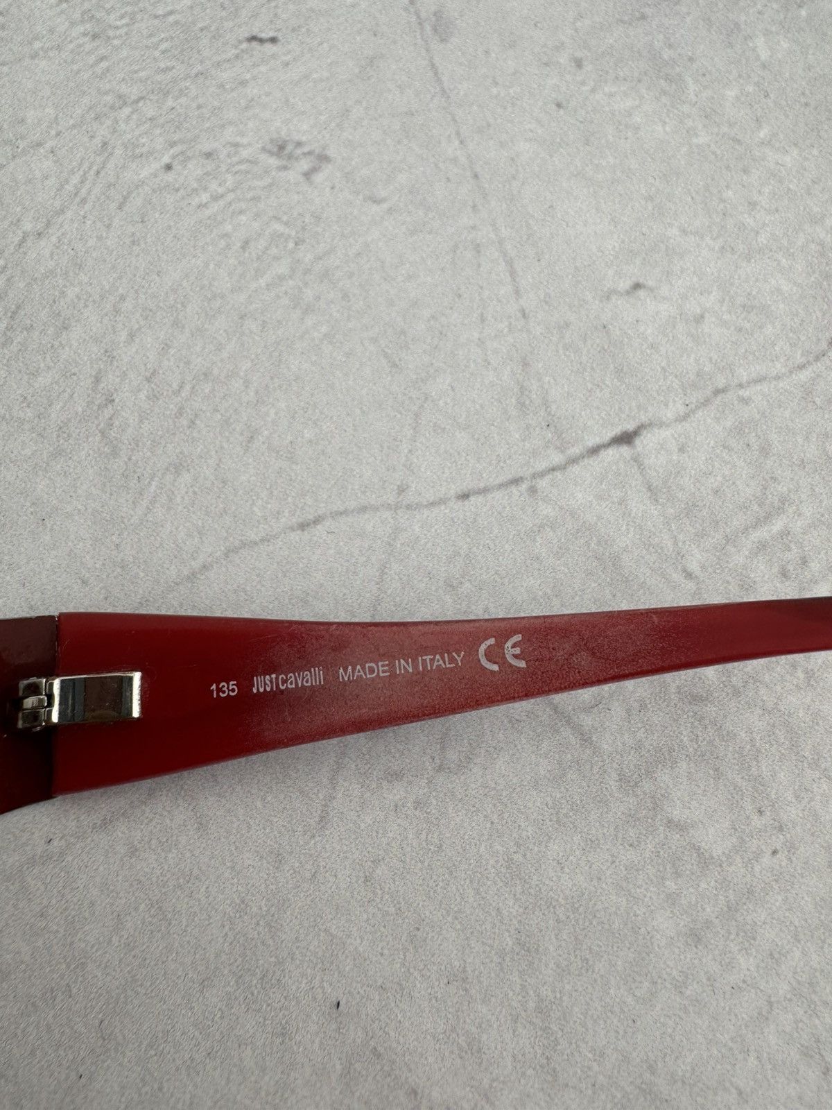 Just Cavalli Just Cavalli Eyeglasses Frame Made in Italy Red Rectangular Size ONE SIZE - 5 Thumbnail