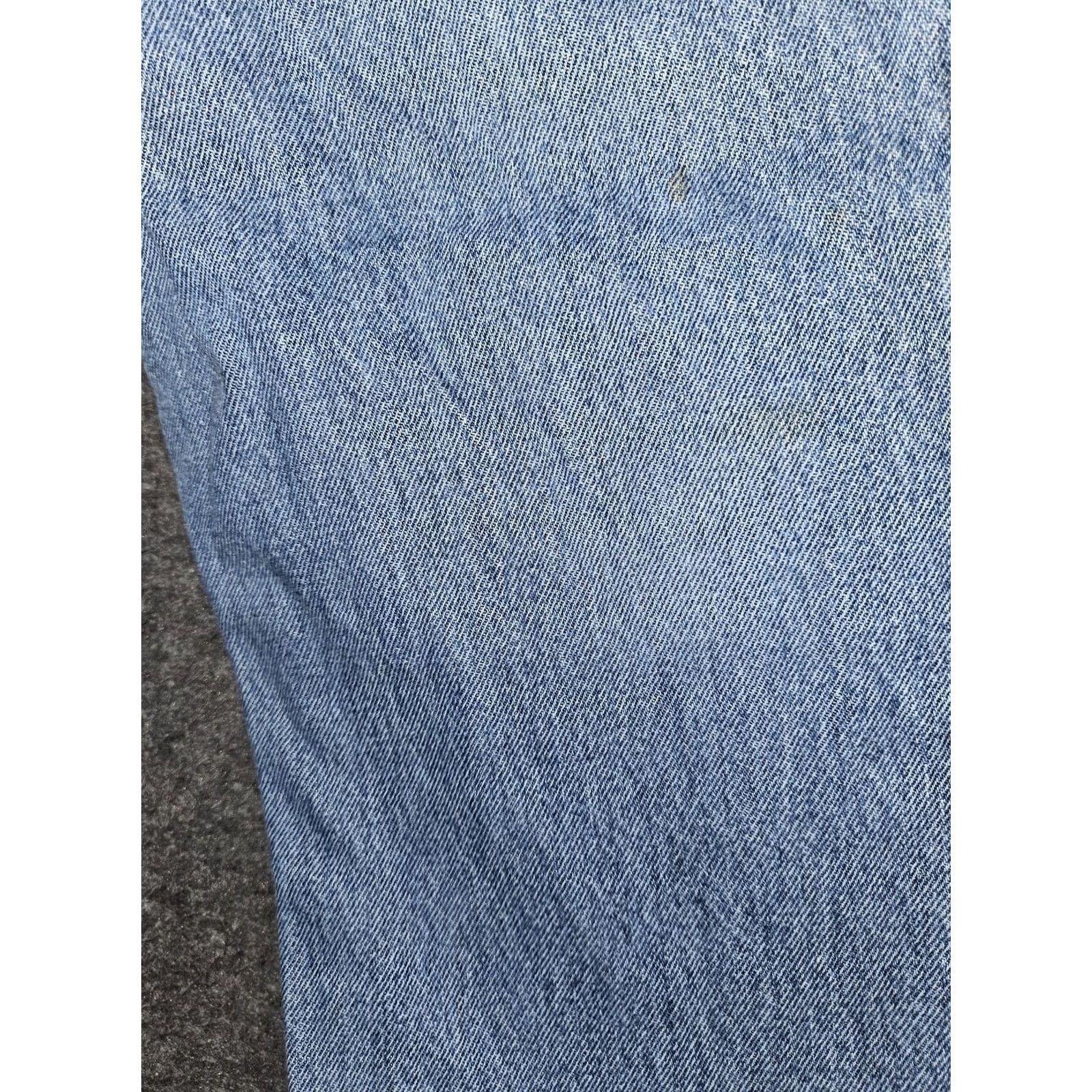 Levi's Levis 505 Jeans Mens 38x34 Blue Denim Straight Distressed Vintage Style Grunge 90s Jeans Mens Size US 38 / EU 54 - 6 Thumbnail