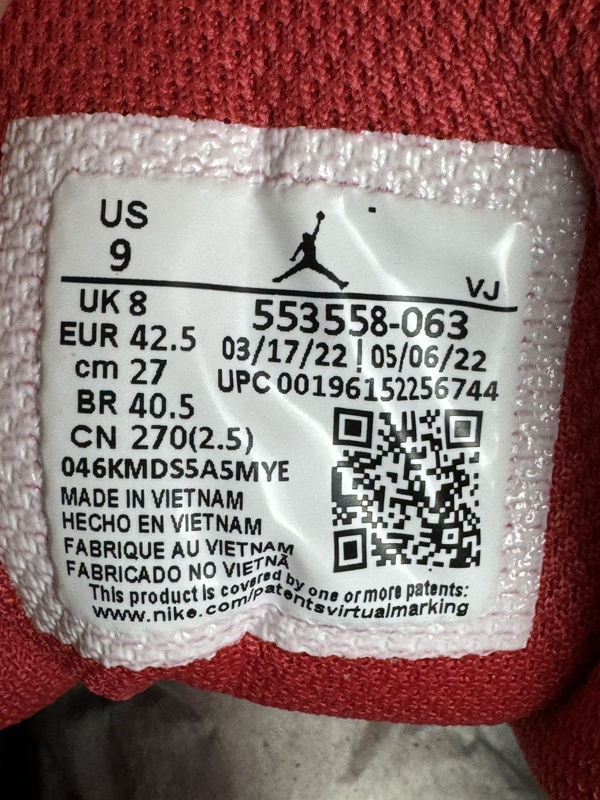 Jordan Brand × Nike DS Nike Air Jordan 1 Low 553558 063 Size US 9 / EU 42 - 6 Thumbnail
