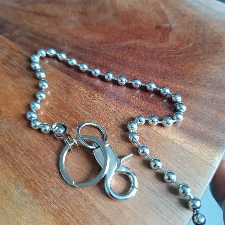 Jewelry Metal Beads Pant KeyChain Size ONE SIZE - 4 Thumbnail
