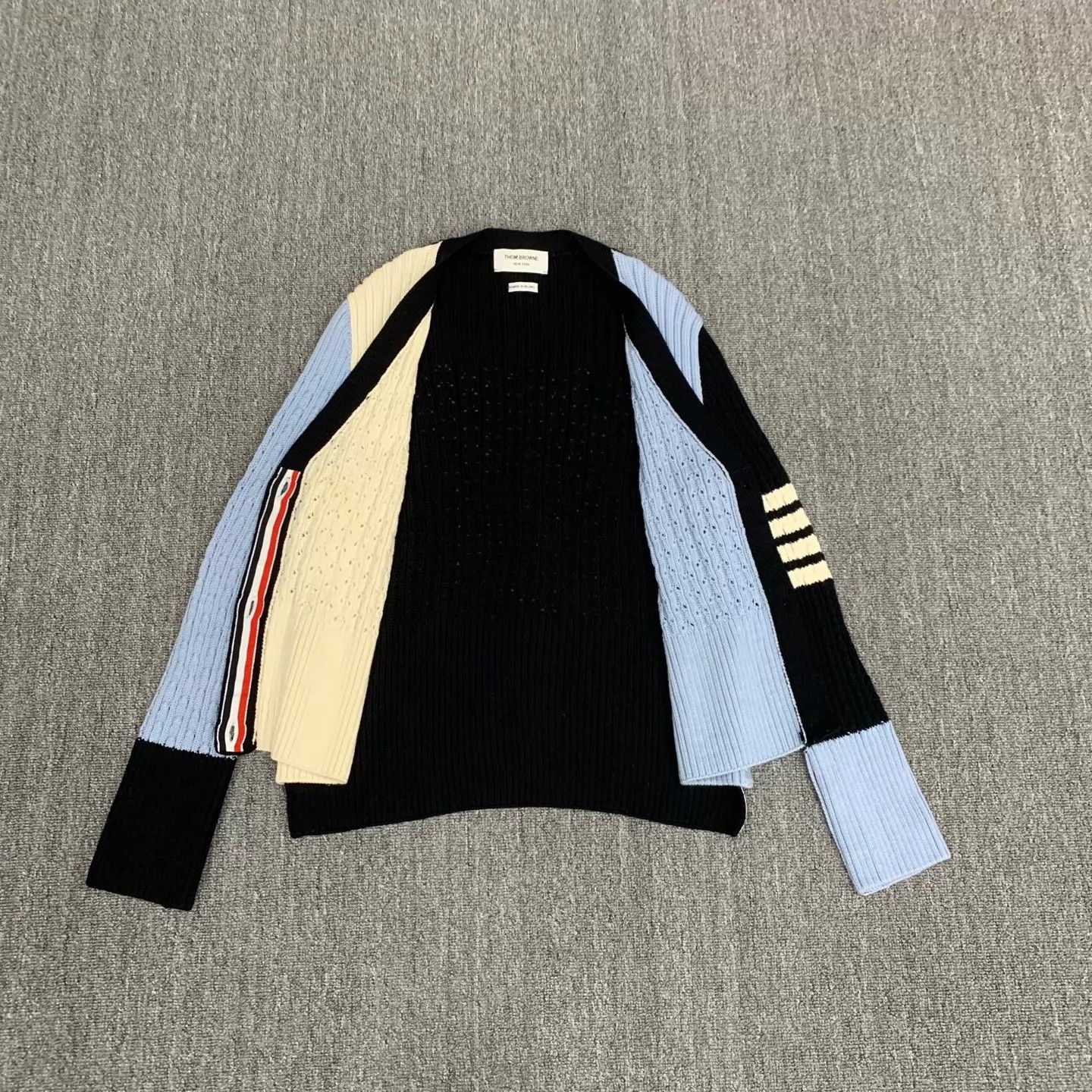 Thom Browne Thom Browne Color Blocked Knit Cardigan 42 98 New Size M / US 6-8 / IT 42-44 - 6 Thumbnail