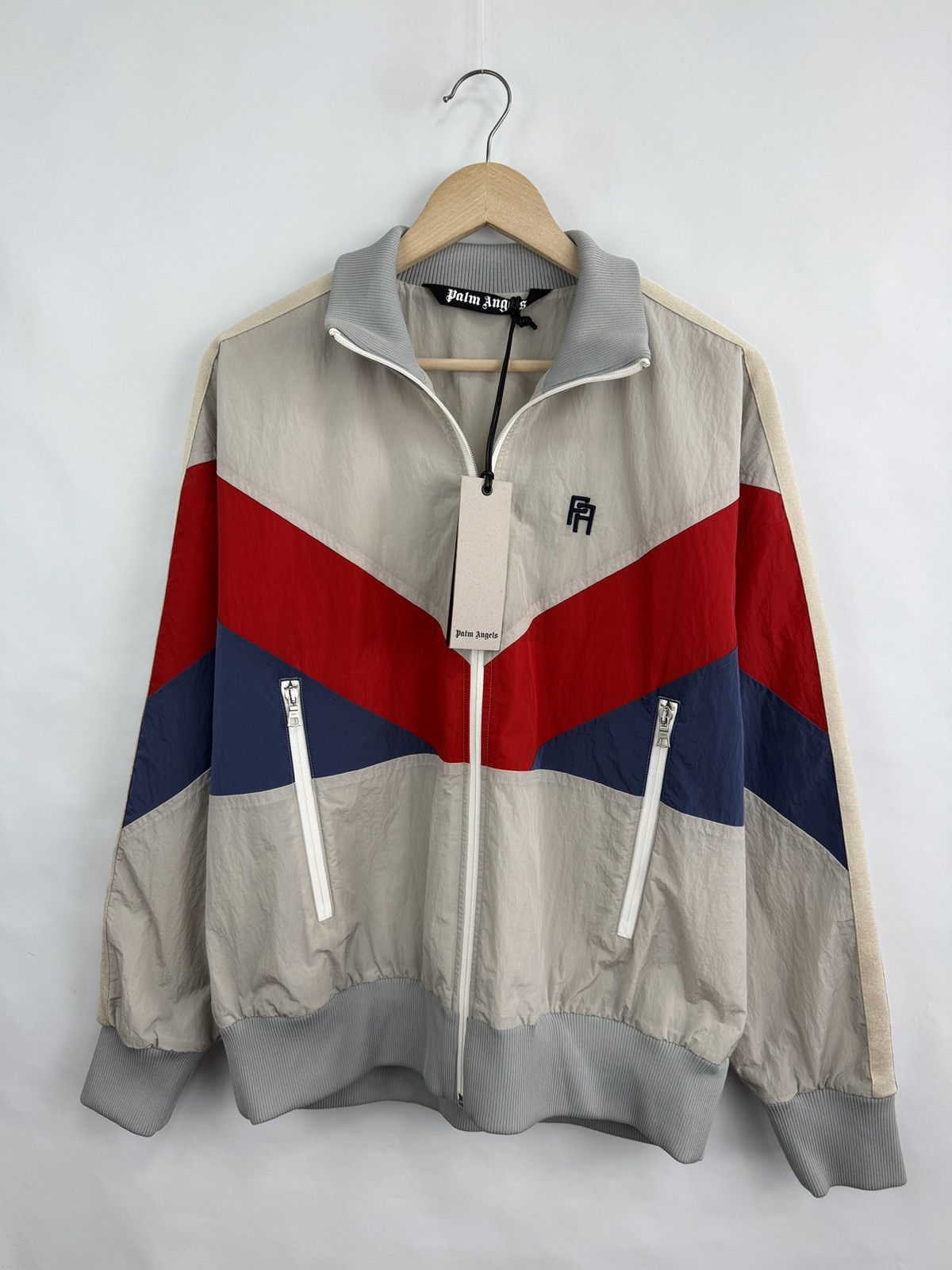 Palm Angels 🇺🇸❗️NEW Palm Angels V Colorblock Windbreaker Jacket Y2K Size US XL / EU 56 / 4 - 6 Thumbnail