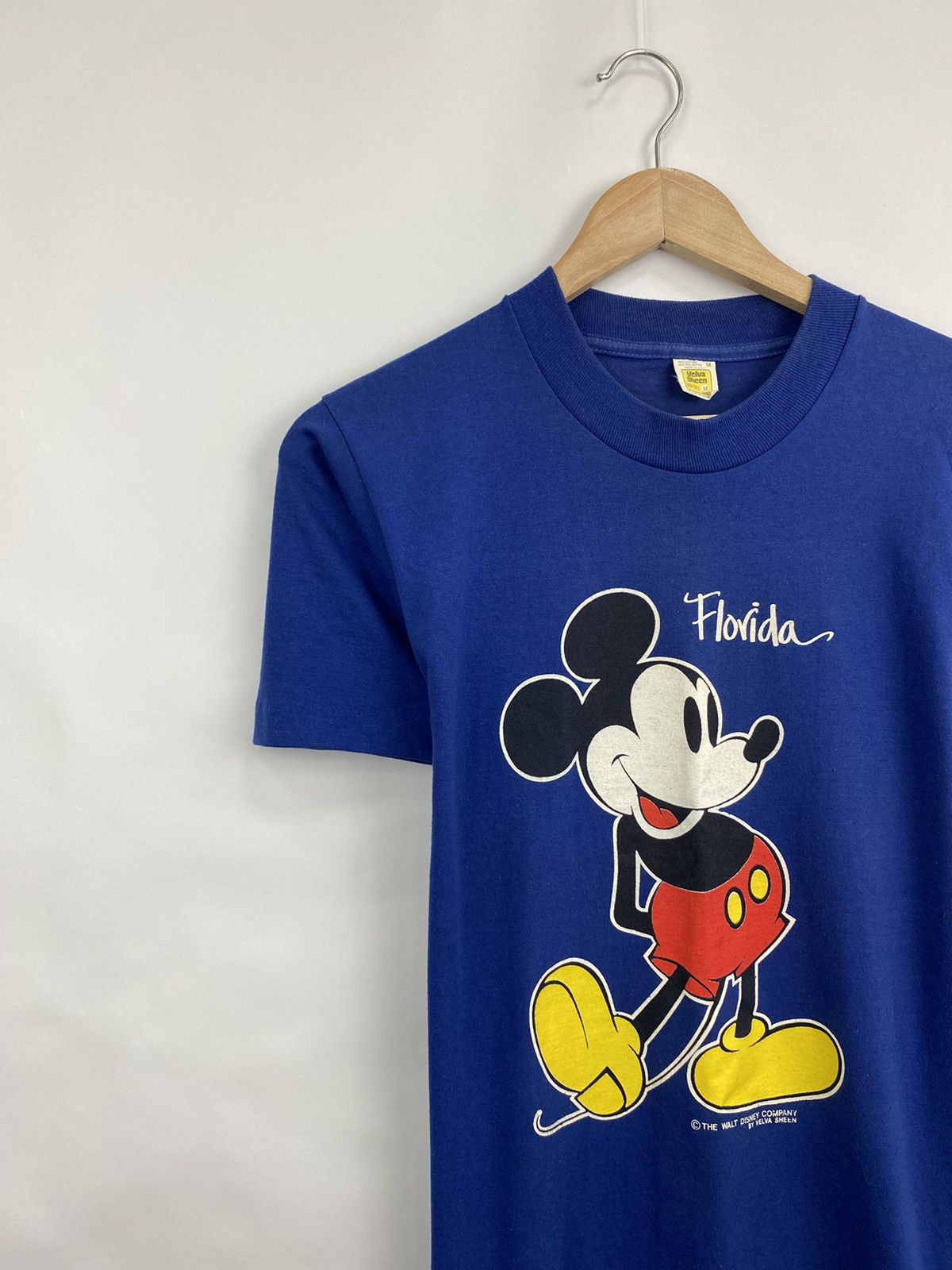 Disney 🇺🇸 Vintage 80s Mickey Mouse Florida Made in USA T-Shirt Size US M / EU 48-50 / 2 - 1 Thumbnail
