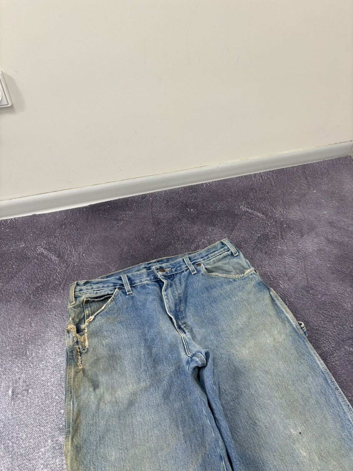 Dickies Vintage Dickies USA Denim Faded Blue Skate Hype Jeans Size US 34 / EU 50 - 11 Thumbnail