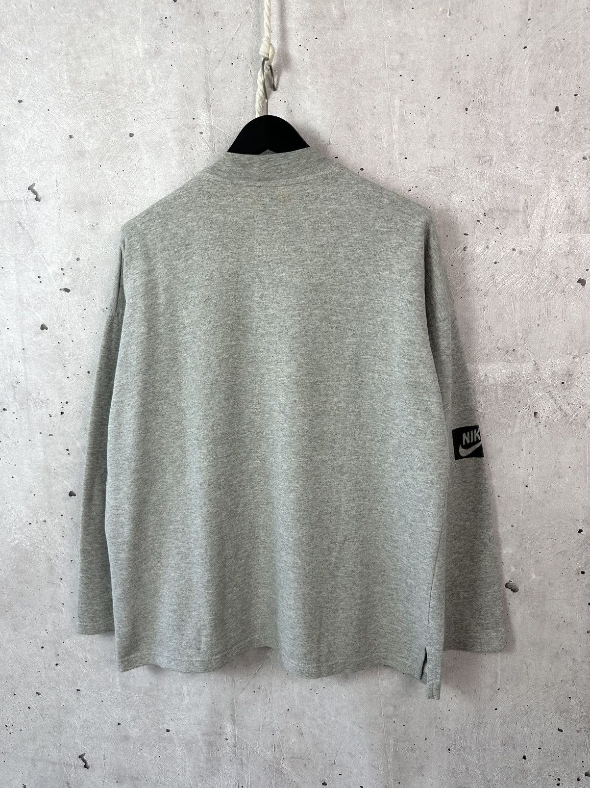 Nike Nike Vintage Swoosh Grey Crew Neck Cotton Sweatshirt Size US XL / EU 56 / 4 - 6 Thumbnail