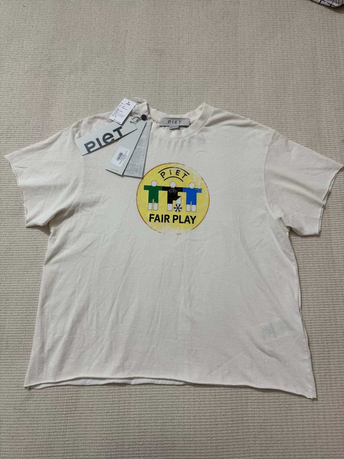 PIET PIET Fair Play Raw Edge T-shirt Size US M / EU 48-50 / 2 - 1 Thumbnail