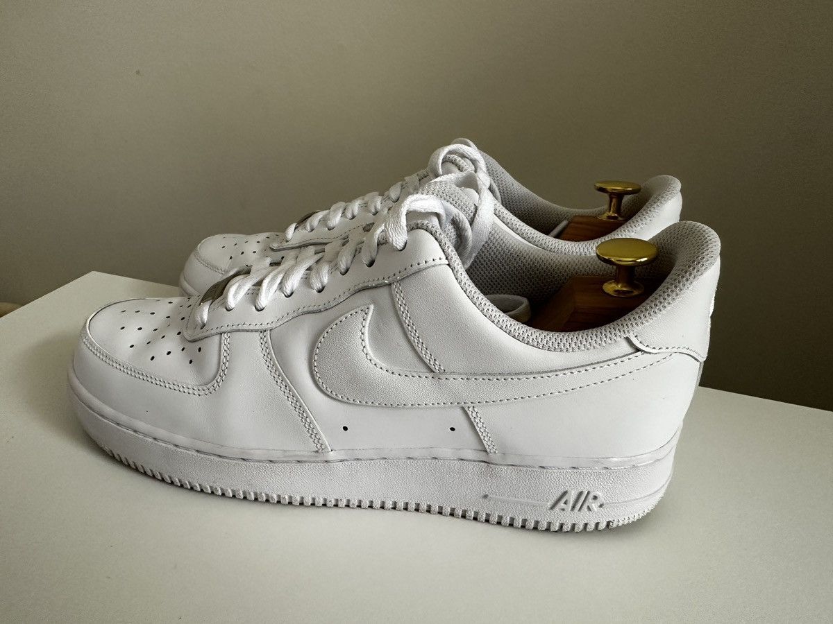 Nike Nike Air Force 1 Low White Leather Size US 10 / EU 43 - 6 Thumbnail