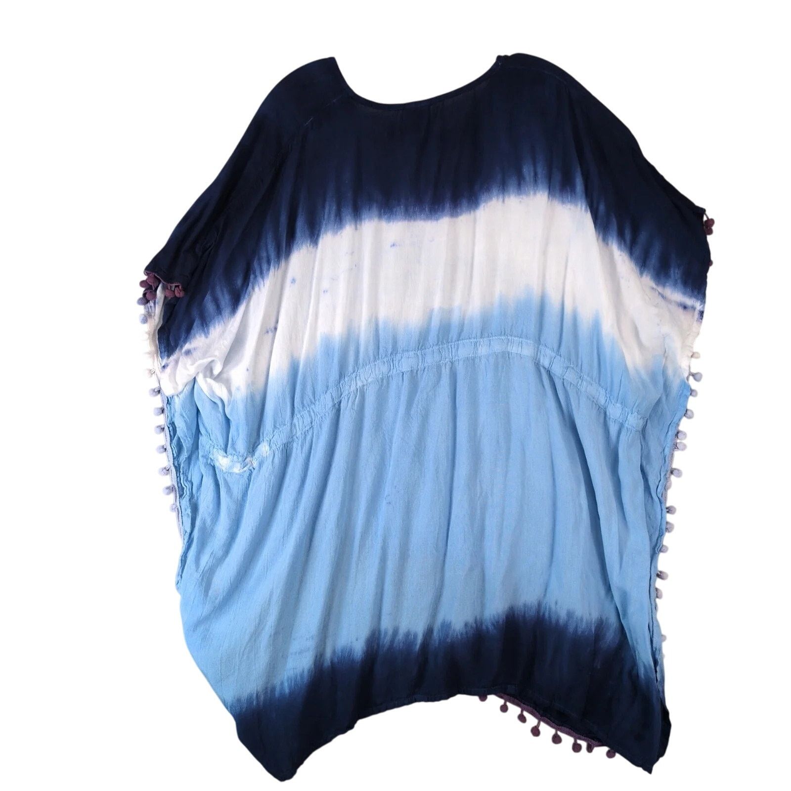 Other Emily Stacy Blue Tie Dye Coverall Tunic Top Women's OSFA Size ONE SIZE - 2 Thumbnail