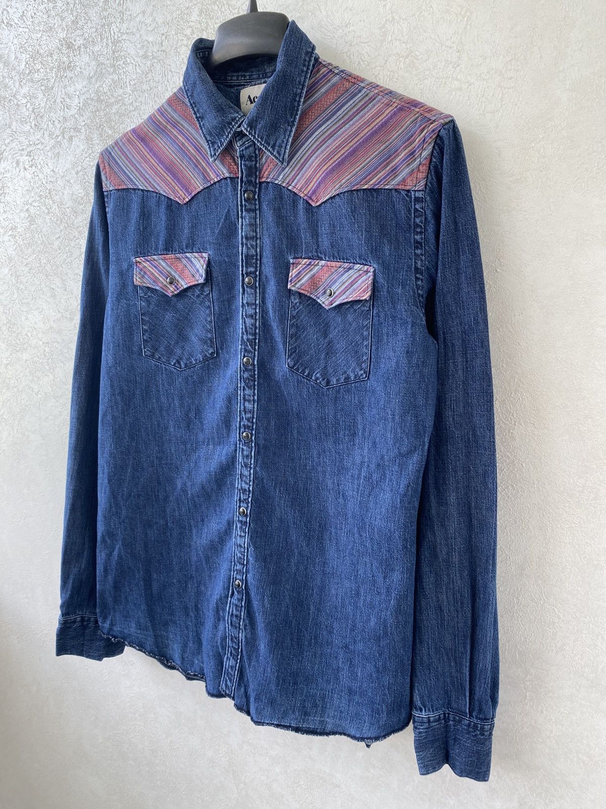 Acne Studios Acne Pop Classics Western Mexican A/W 10 Denim Shirt Size 48 Size US M / EU 48-50 / 2 - 3 Thumbnail