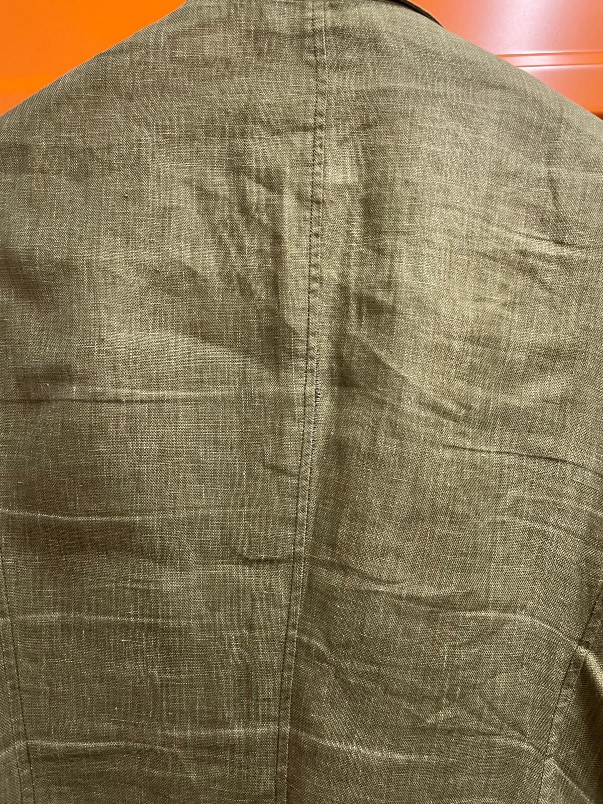 Armani Y2K Linen Vintage Armani Jeans Blazer Jacket Size US L / EU 52-54 / 3 - 7 Thumbnail