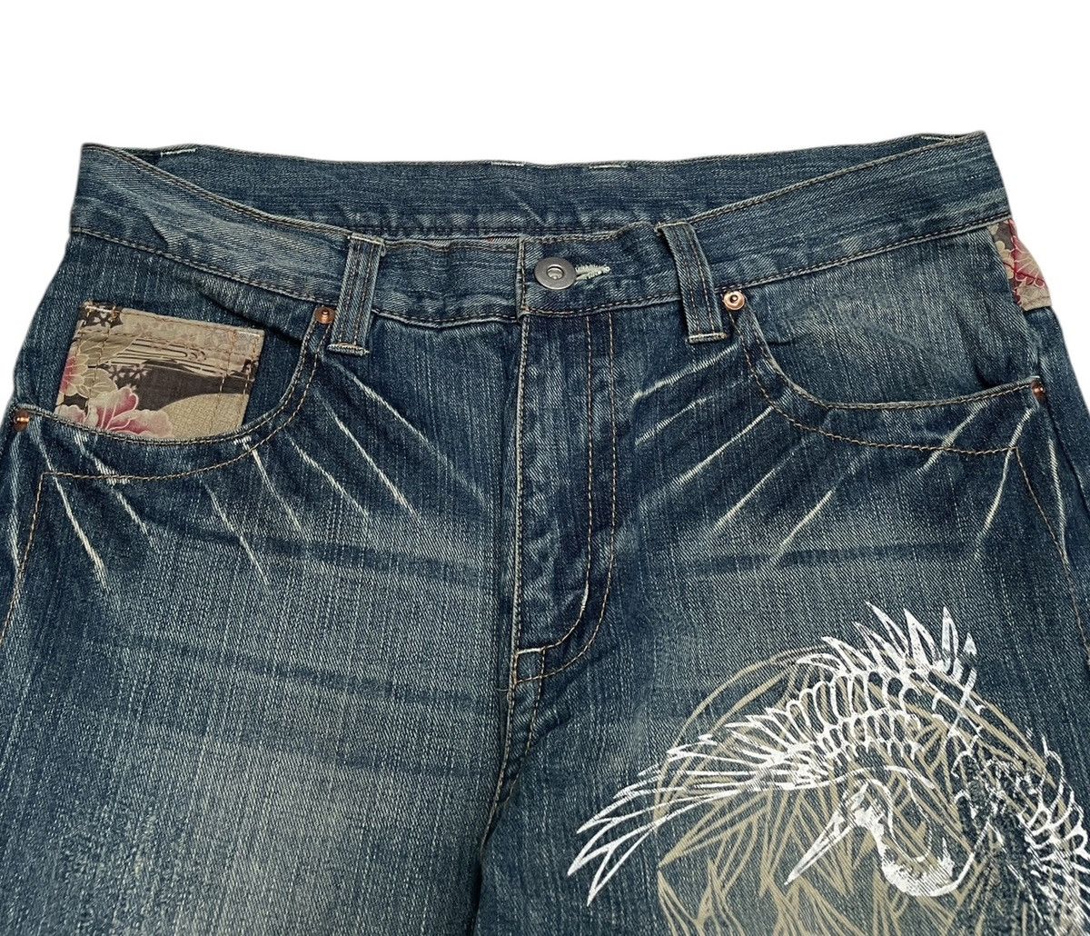 If Six Was Nine × Japanese Brand Rare Design Vintage Japanese Brand Sukajan Jeans 1990s Size US 35 - 3 Thumbnail