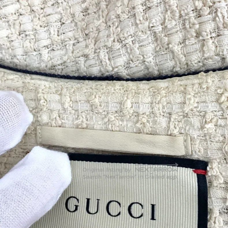 Gucci Gucci Colour block rolled edge cotton V-neck single-breast Size XS / US 0-2 / IT 36-38 - 9 Thumbnail
