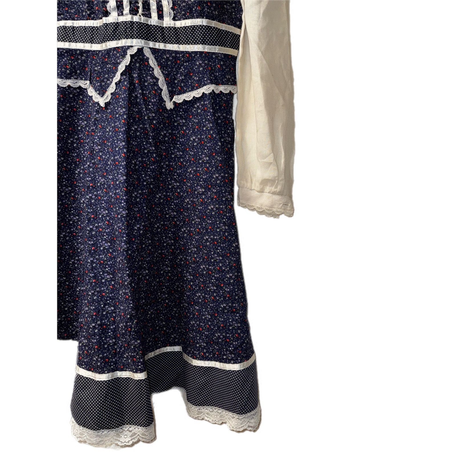 Vintage Vintage 1970’s Gunne Sax Blue & White Floral Dress size 14 Size XL / US 12-14 / IT 48-50 - 6 Thumbnail