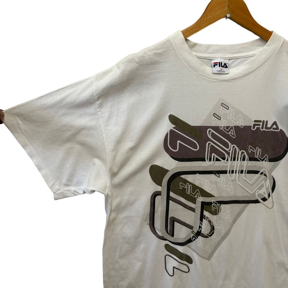 Fila × Vintage Vintage Fila Sportwear Tshirt Big Logo Size US L / EU 52-54 / 3 - 7 Thumbnail