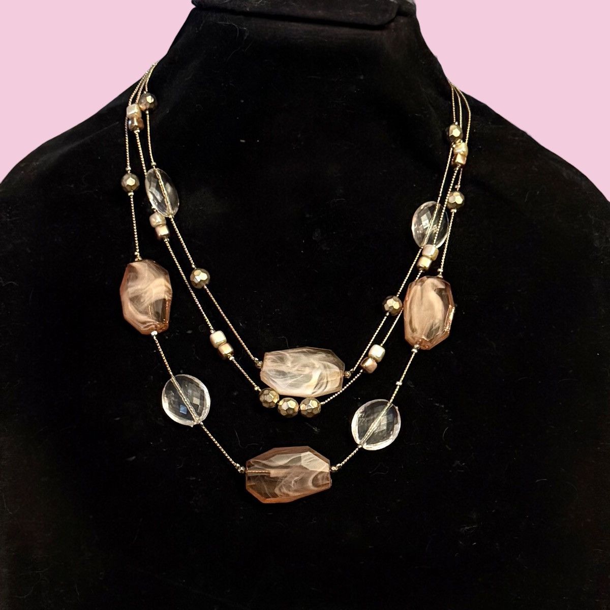 Other NY Collection layered station bead necklace Size ONE SIZE - 1 Thumbnail