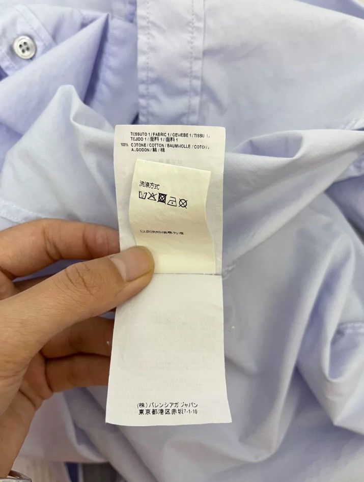 Balenciaga BALENCIAGA Blue Letter Lace up Shirt2412-Nextarrow Size US M / EU 48-50 / 2 - 7 Thumbnail