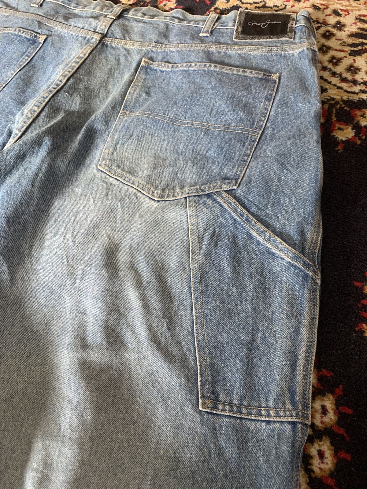 JNCO × Sean John Vintage SEAN JOHN Carpenter Double Knee Baggy Denim Size US 42 / EU 58 - 4 Thumbnail