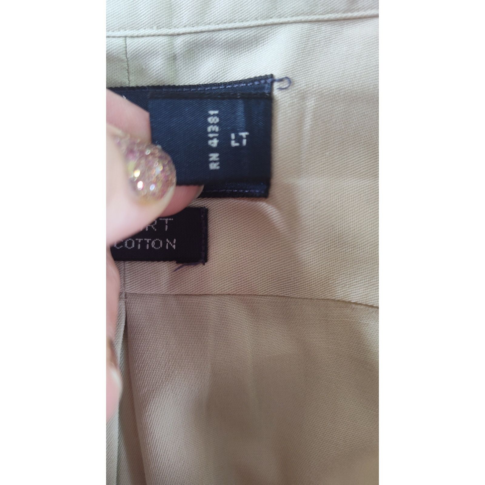 Ralph Lauren Ralph Lauren VTG Shirt Men L Button Down Khaki Big Shirt USA Size US L / EU 52-54 / 3 - 9 Thumbnail