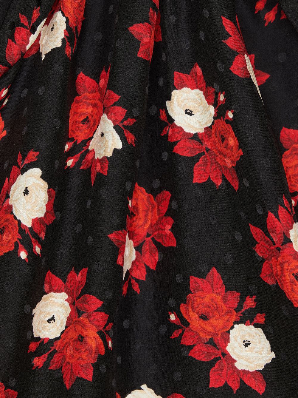Saint Laurent Paris o1s1wg111024 Plunging V-Neck Dress Matte Shiny Floral Silk Size S / US 4 / IT 40 - 3 Thumbnail