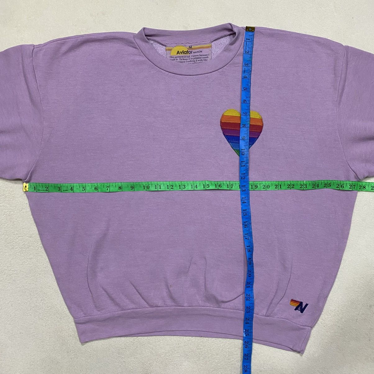 Aviator Nation AVIATOR NATION 5 Stripes Heart Boxy Sweatshirt Size M / US 6-8 / IT 42-44 - 14 Thumbnail