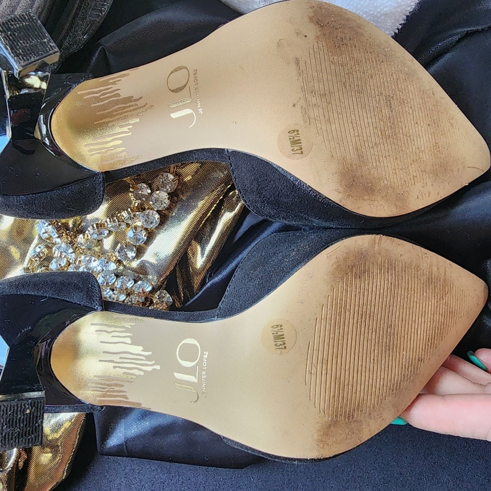 Jennifer Lopez J lo black heels Size US 6.5 / IT 36.5 - 5 Thumbnail