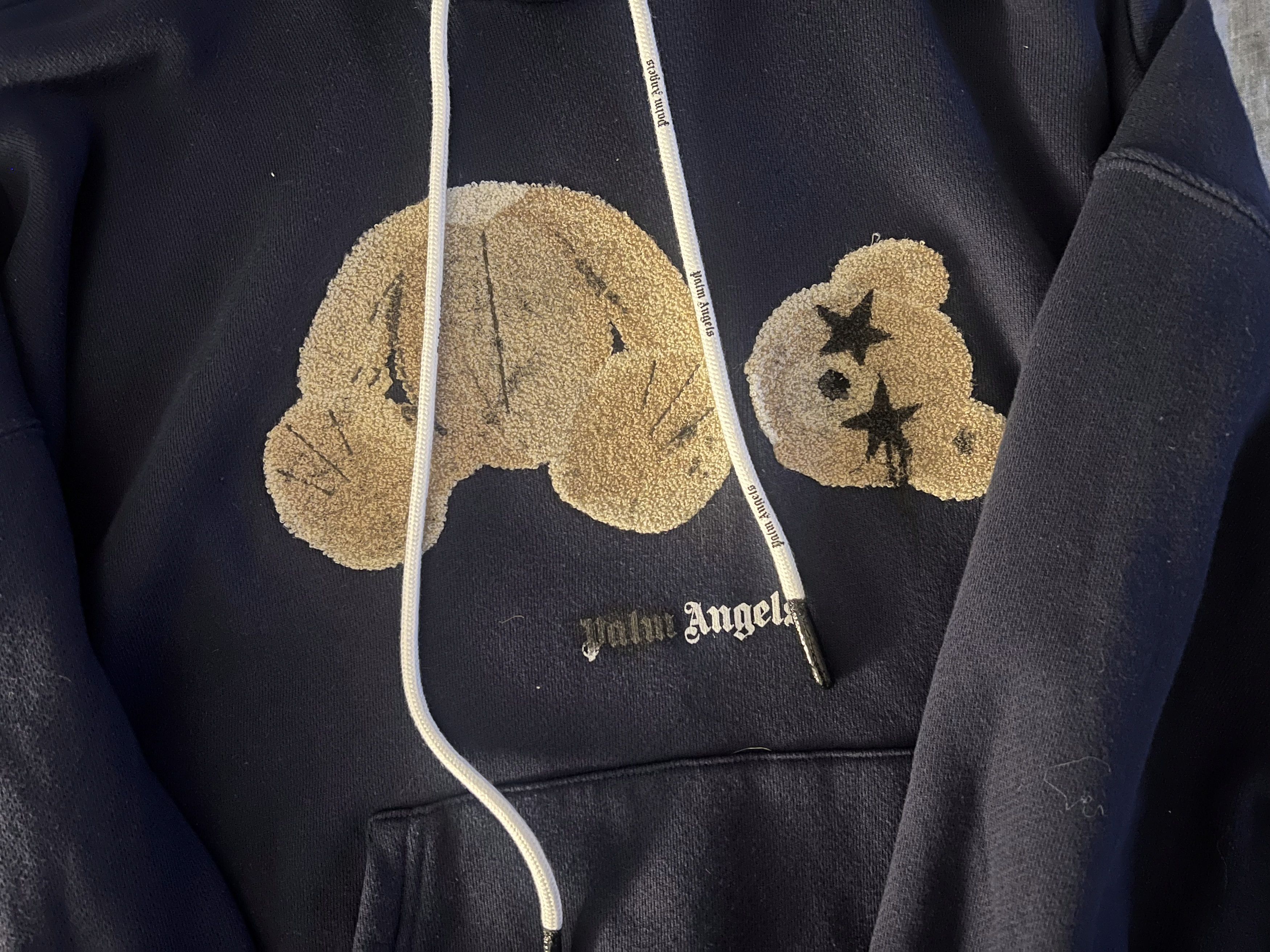 Palm Angels Palm Angels Bear Hoodie Navy Blue Size US M / EU 48-50 / 2 - 2 Thumbnail