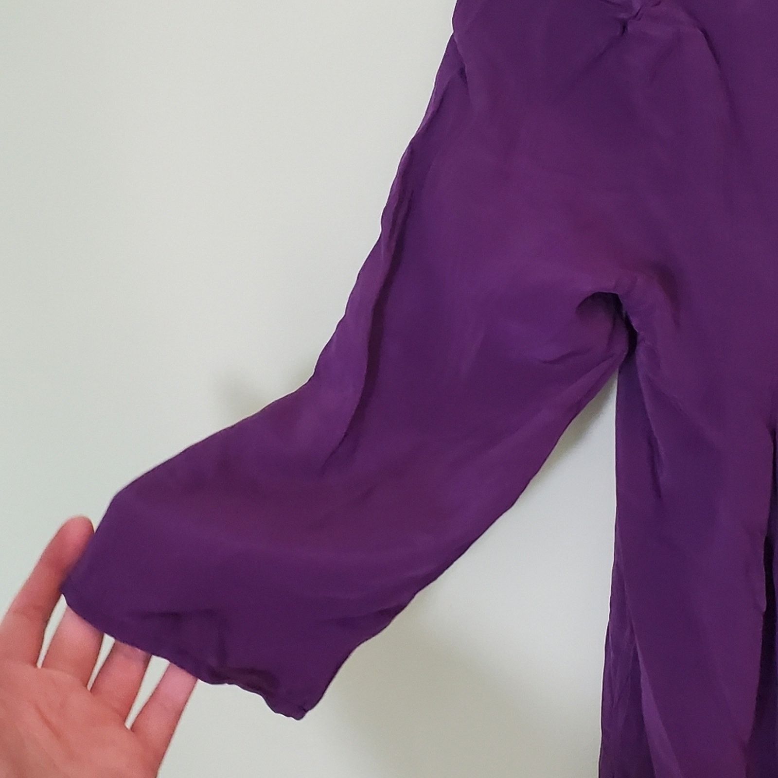 Other Madison Marcus Dark Purple Silk Shift Dress - Size Small Size S / US 4 / IT 40 - 6 Thumbnail