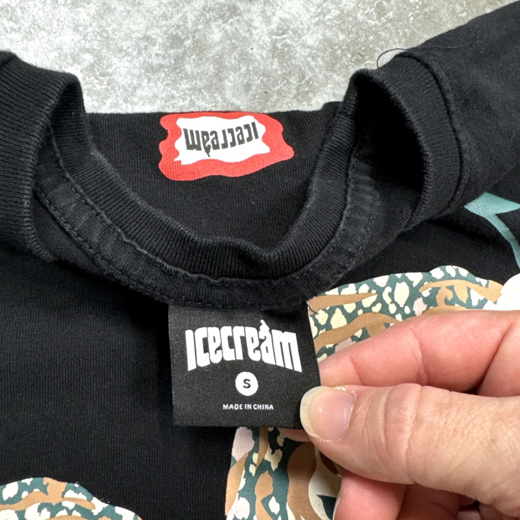 Vintage Ice Cream mens Black t shirt Tiger Scoop 2 sided size small Designer streetwear Size US S / EU 44-46 / 1 - 4 Thumbnail