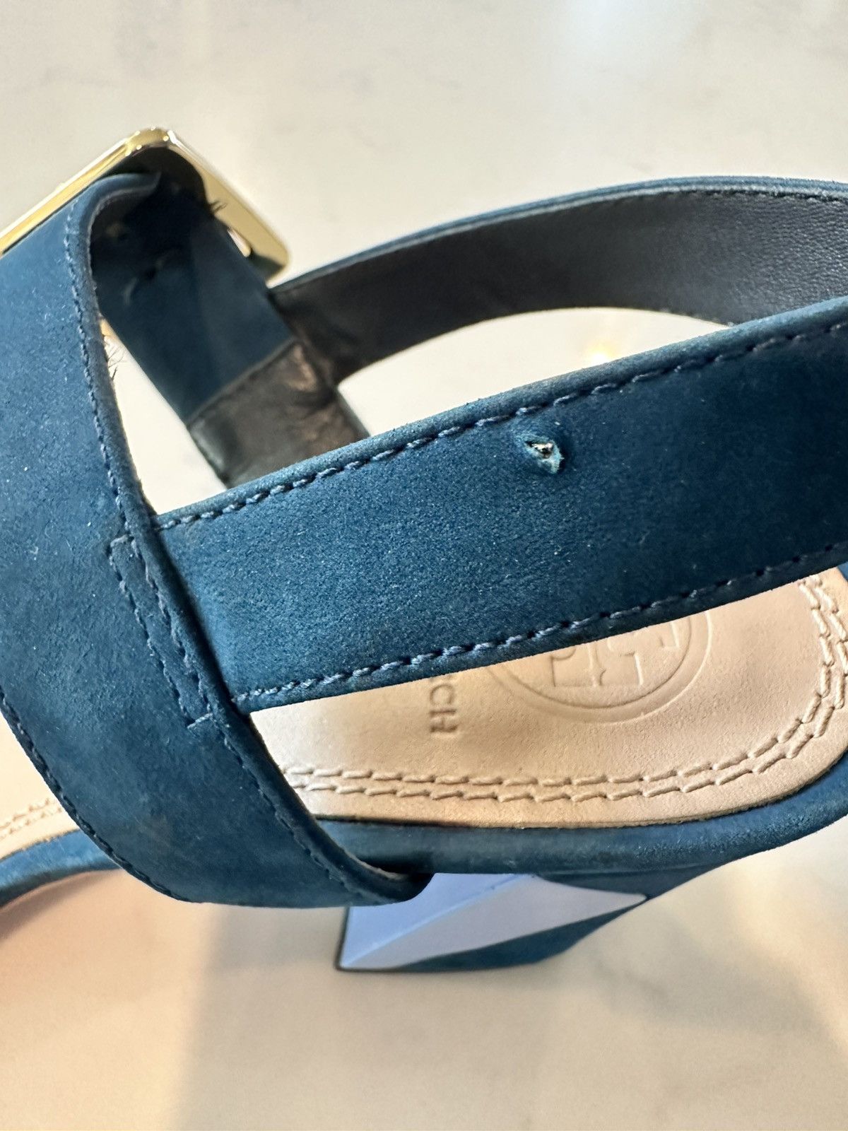 Tory Burch Tory Burch Teal and Lavender Palermo Sandals - Sz. 7 Size US 7 / IT 37 - 5 Thumbnail