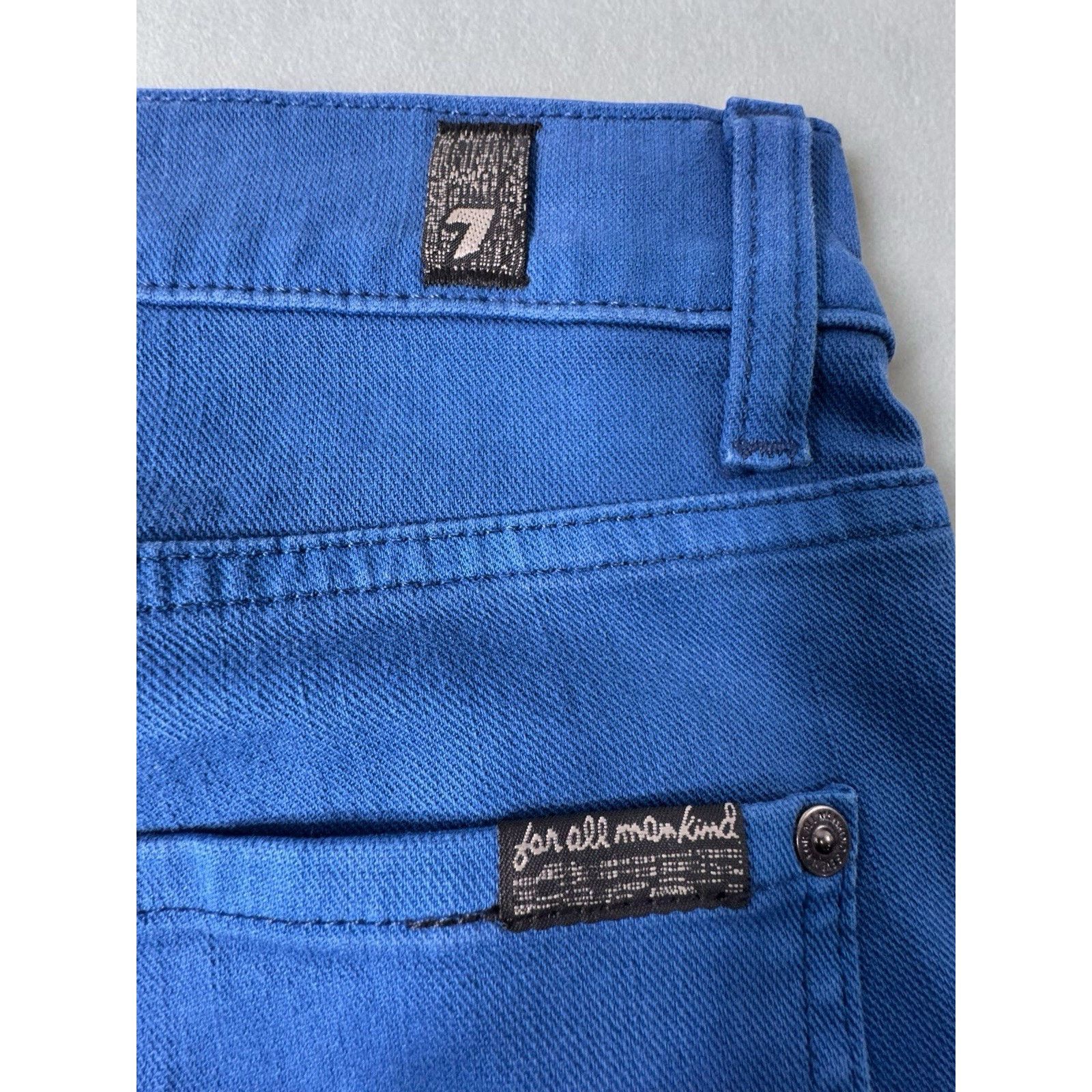 7 For All Mankind 7 For All Mankind Slimmy Jeans 32x33 Blue Slim Fit Stretch Size US 32 / EU 48 - 6 Thumbnail