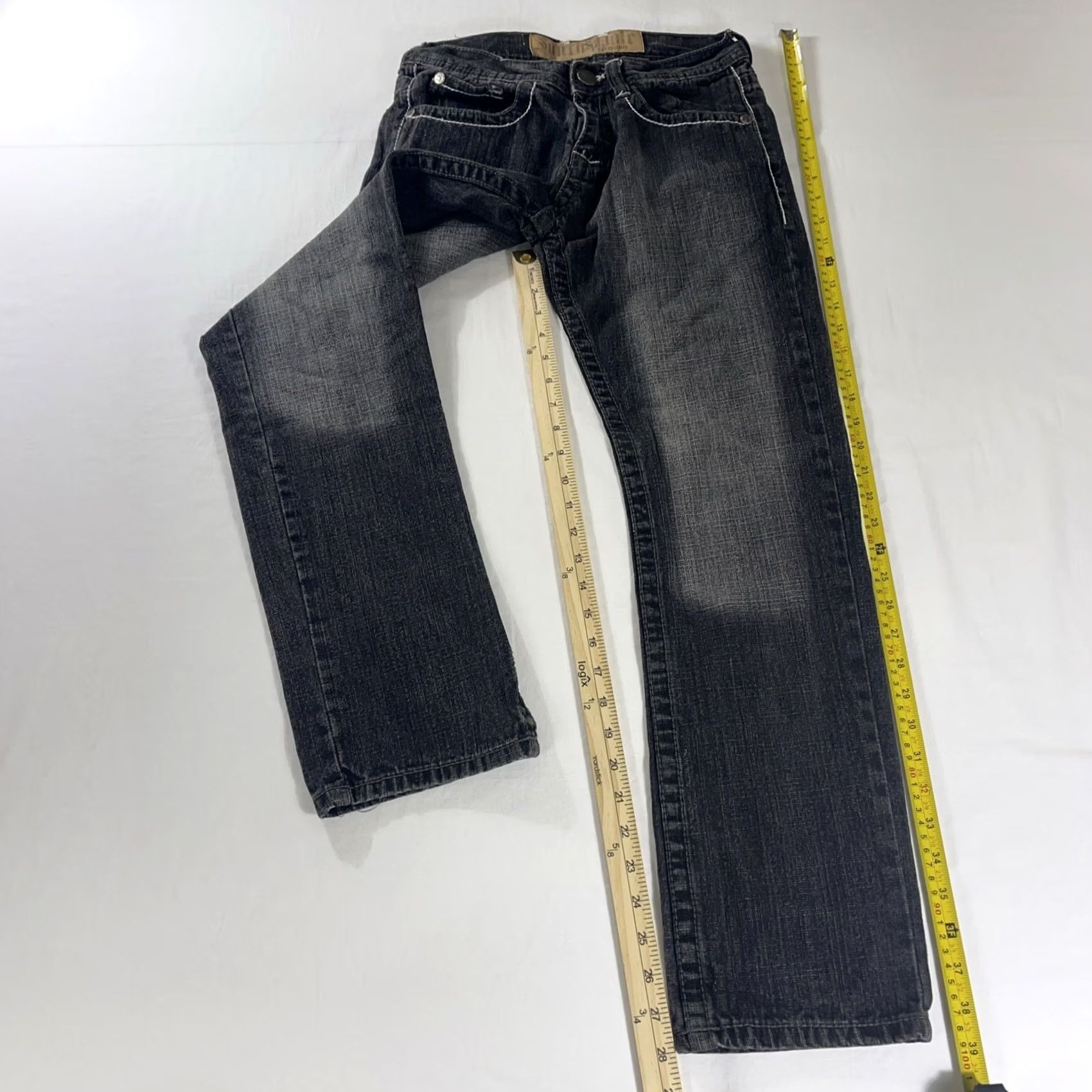 Southpole VINTAGE Southpole Jeans Black Embroidered Flap Pocket Y2K 29x30 Denim Jeans Men Regular 30in Inseam Black Embroidered Flap Pocket Y2K Jeans Size US 29 - 2 Thumbnail