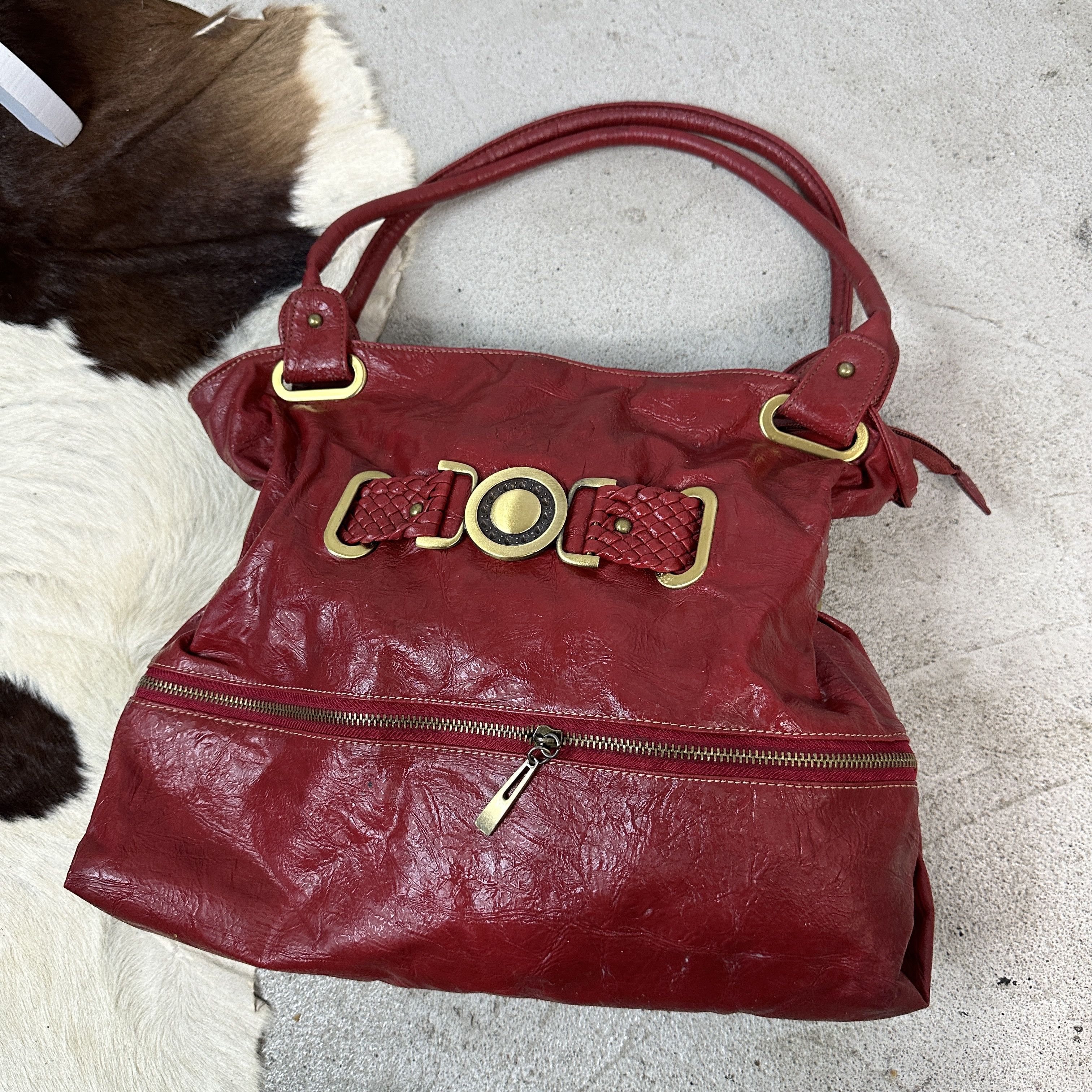 Vintage Vintage Cherry Red Bag Size ONE SIZE - 3 Thumbnail