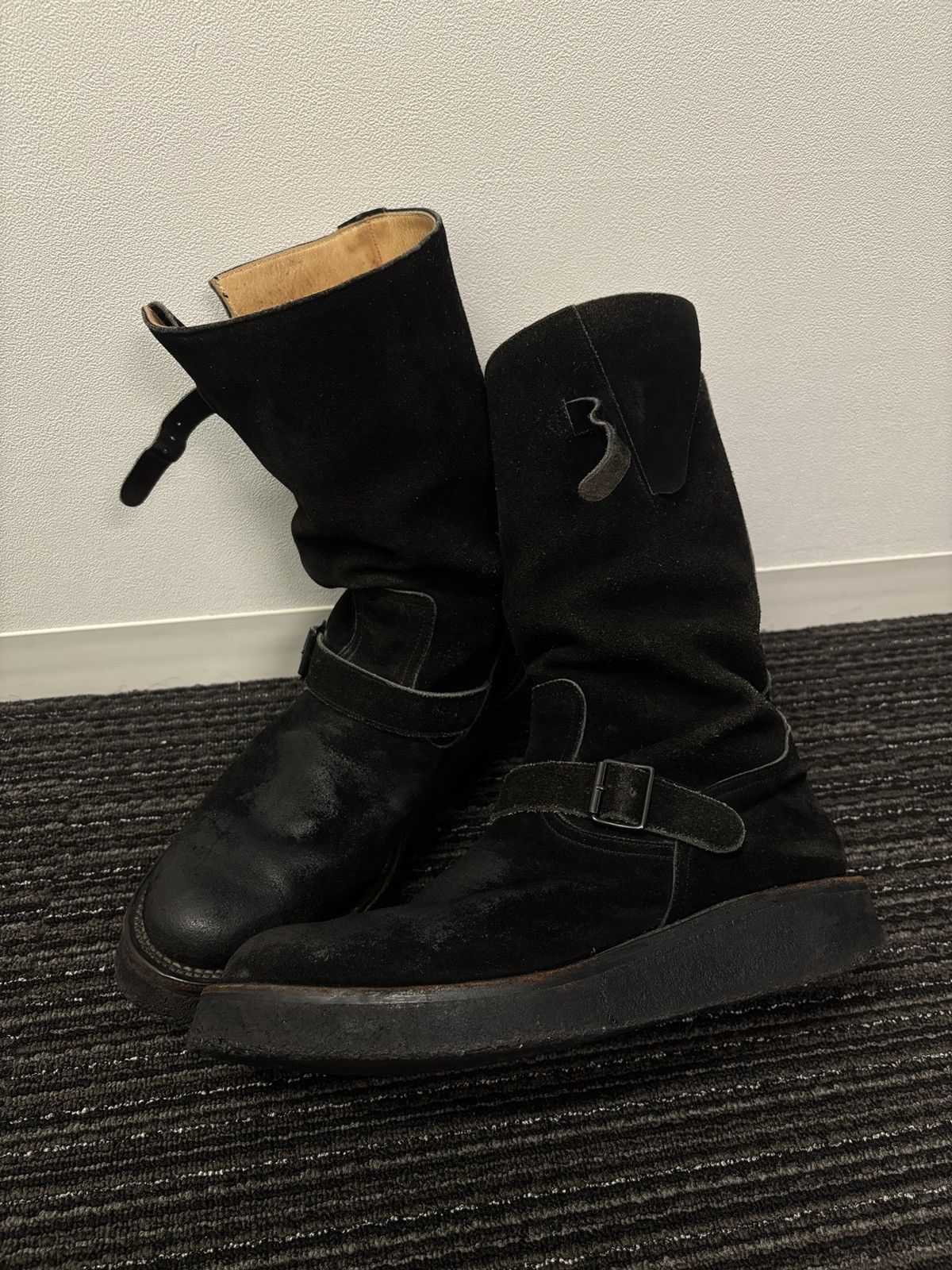 Number (N)ine AW04 'Give Peace A Chance' Number (N)ine Engineer Boot ...